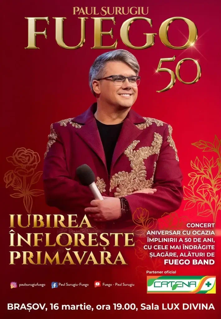 Afiș FUEGO – IUBIREA INFLORESTE PRIMAVARA